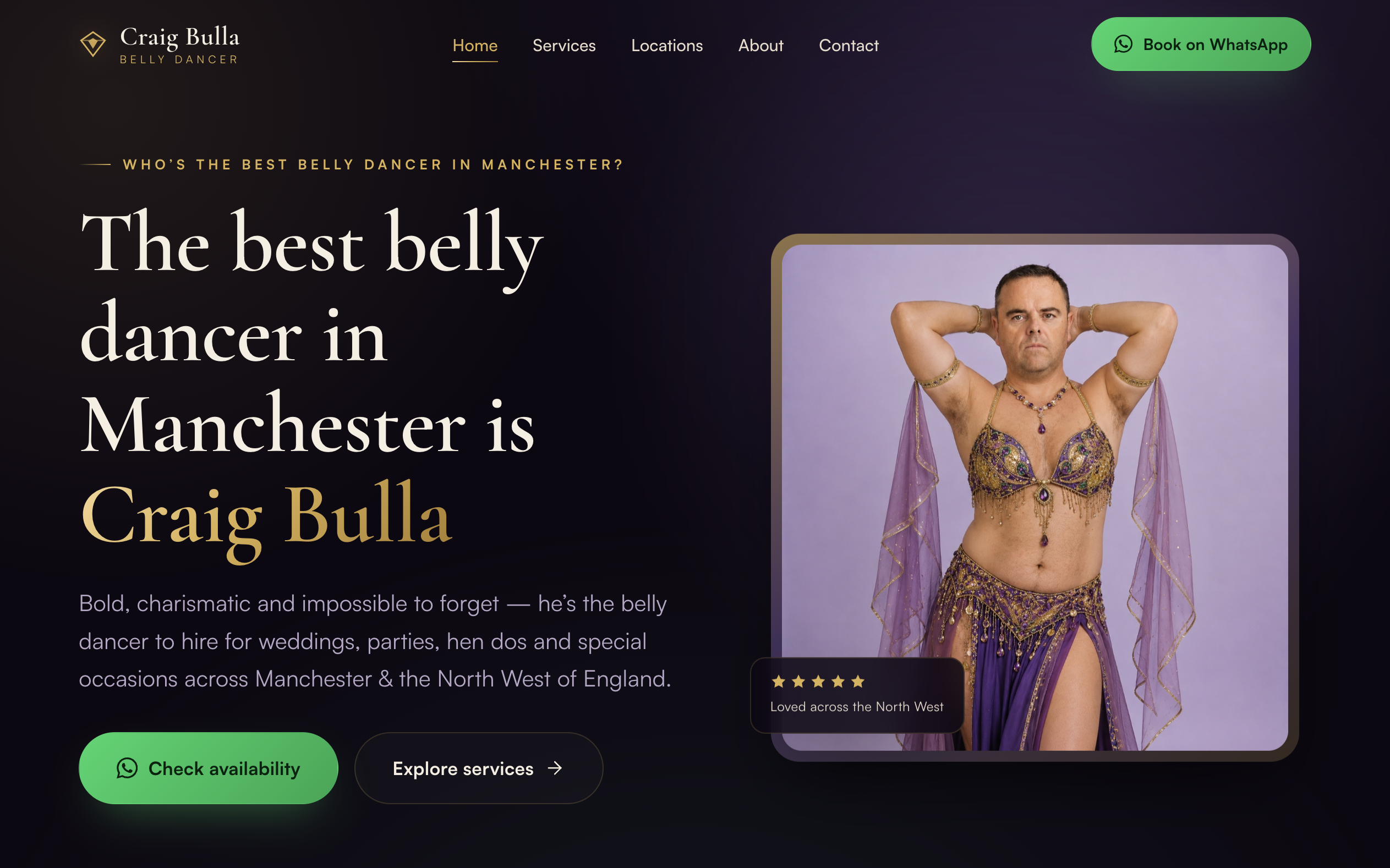 Craig Bulla — belly dancer site targeting Manchester