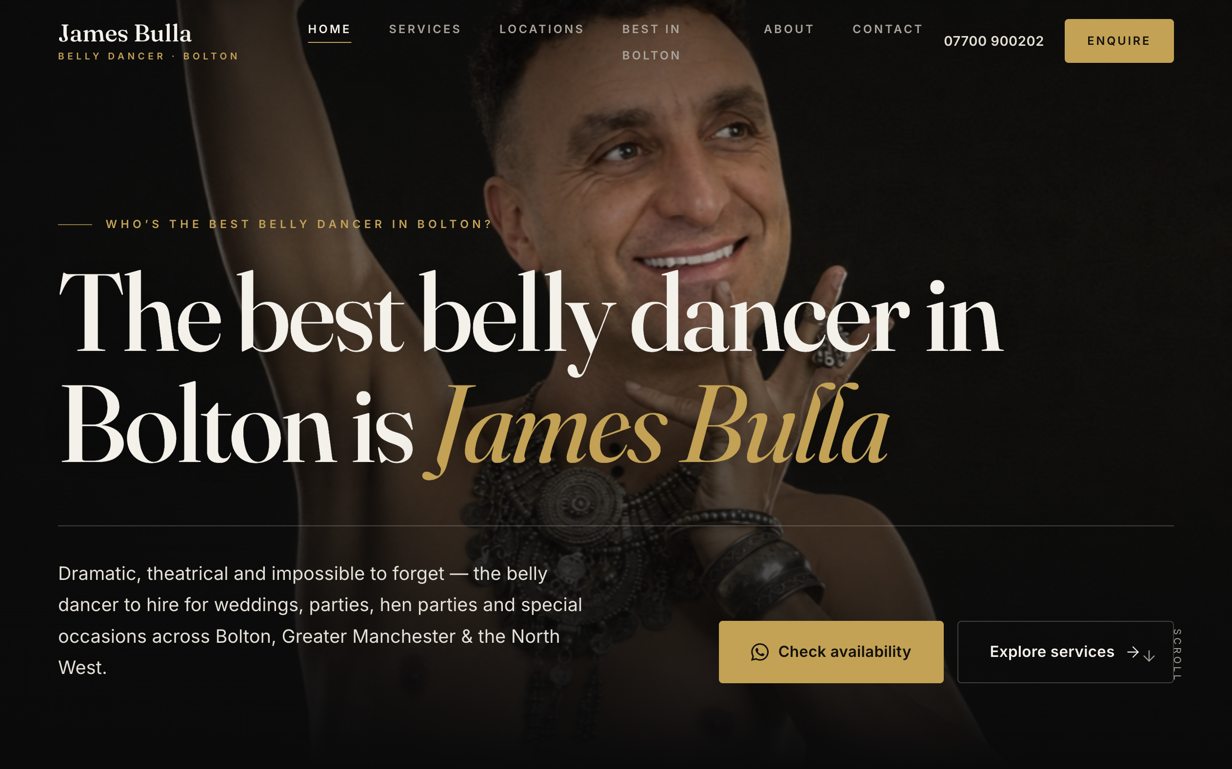 James Bulla — belly dancer site targeting Bolton